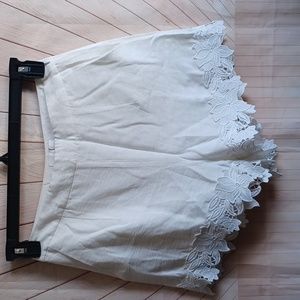 Sugarlips Crochet SHORTS MEDIUM white ivory